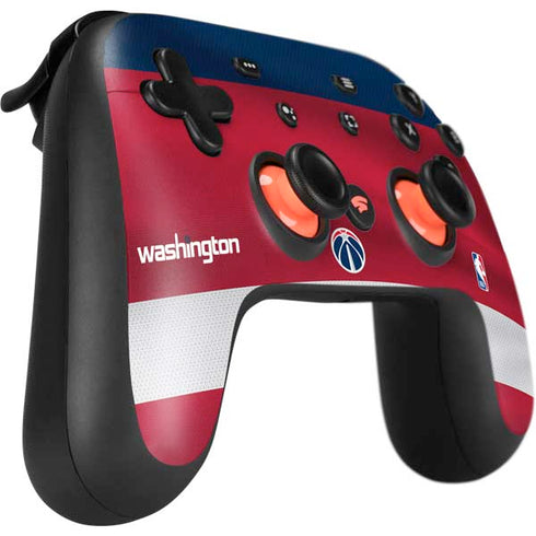 NBA Washington Wizards Jersey Google Stadia Controller Skin
